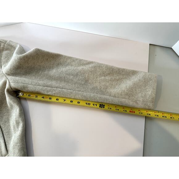 Michael Stars cream cropped moto jacket M quiet luxury - Picture 10 of 12